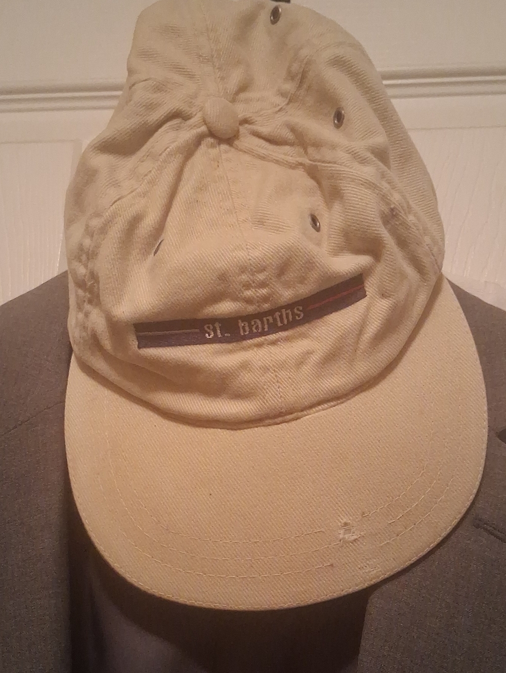 St Barths Beige Cotton Baseball Cap